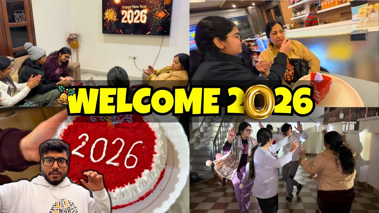 Family❤️Ke Sath Kia New Year 2026 Ka Grand WELCOME🎉
