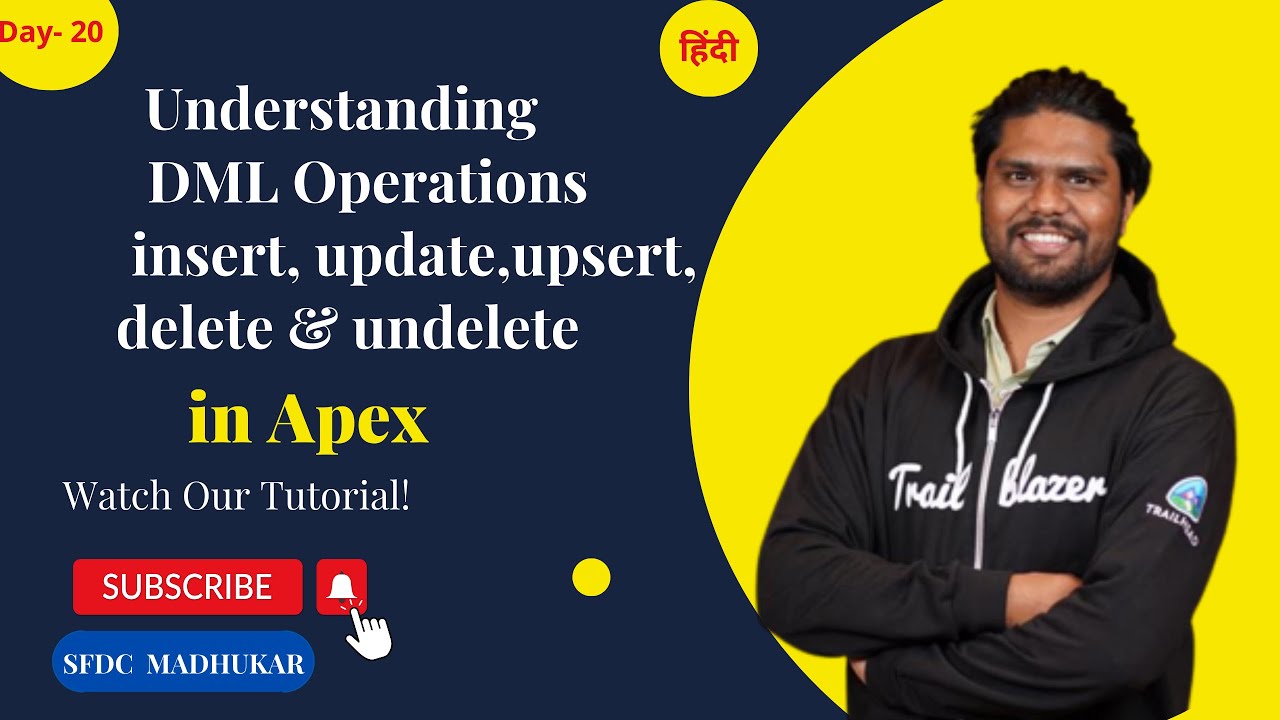 Mastering DML Operations in Salesforce Apex | Understanding insert, update, upsert, delete DML Ops