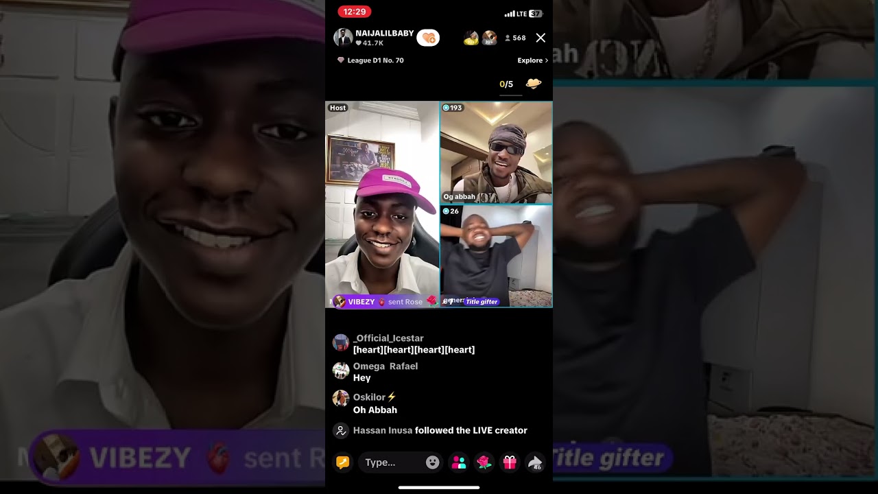 Ogabbah xNaijalilbaba on live stream yesterday #live #goviral #arewa #viralvideo #viral 