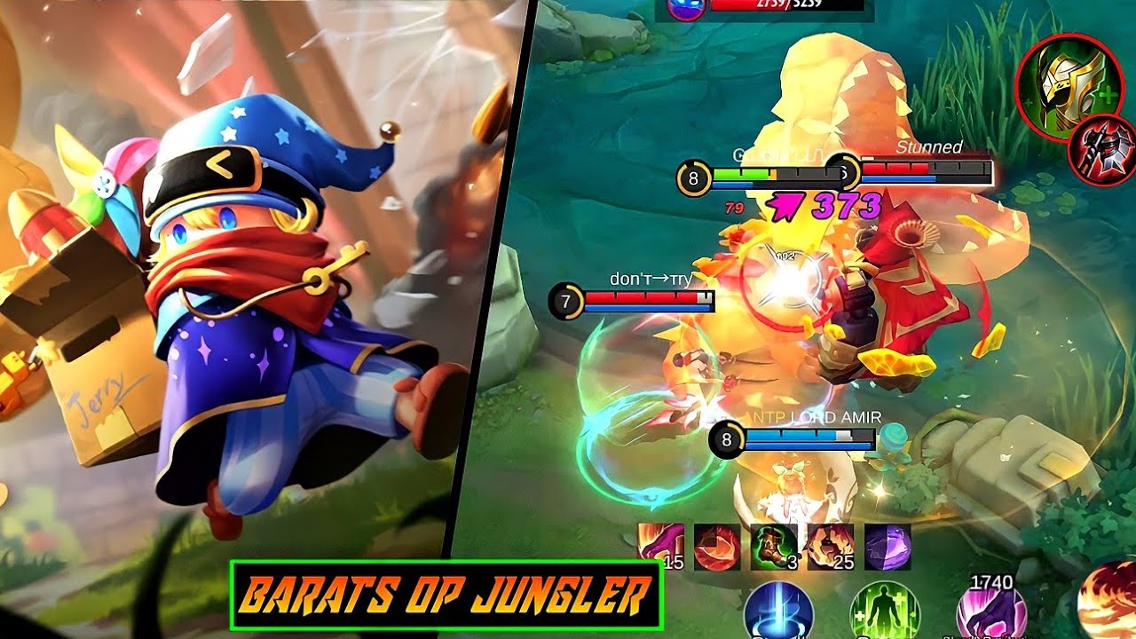 MLBB BARATS JUNGLE COMBO ITEMS ** EAT ALL ENEMY #mlmeta #mlbbbarats