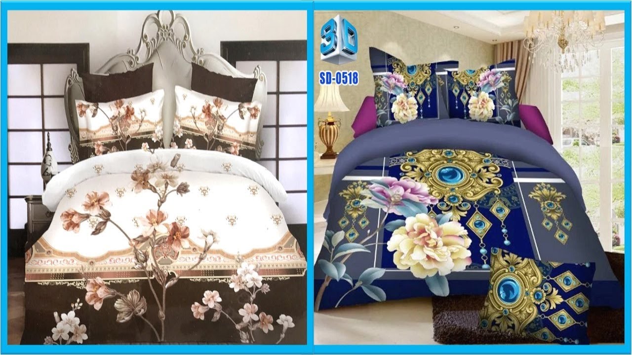 Most Romantic Bedsheets Designs || Double Bedsheet Designs