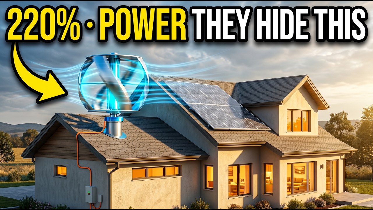 This $80 Roof Turbine Makes 220% More Power Than Any Solar Panel. Why Is the Energy Industry Silent?