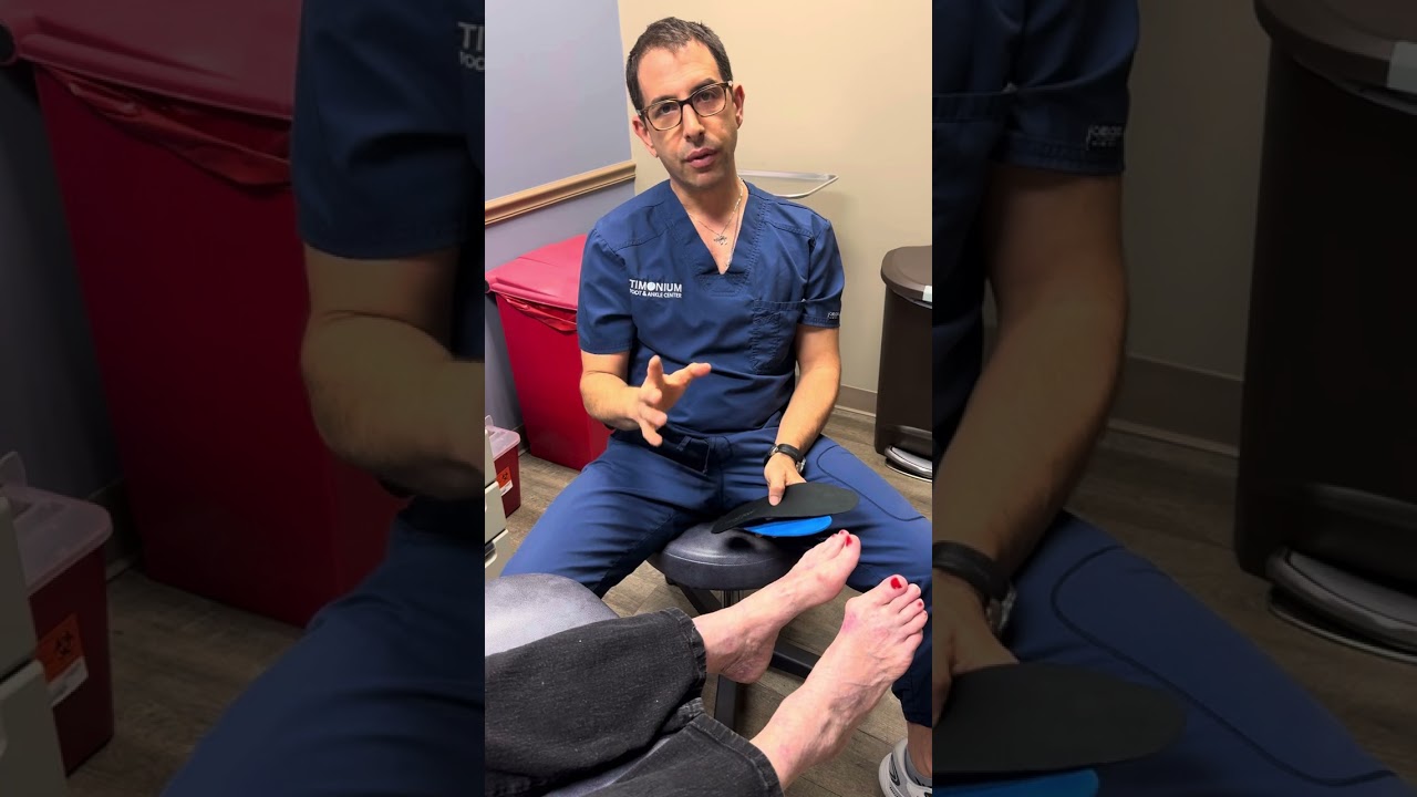 Good Feet Store inserts are not custom with Dr. Stewart at Timonium Foot and Ankle