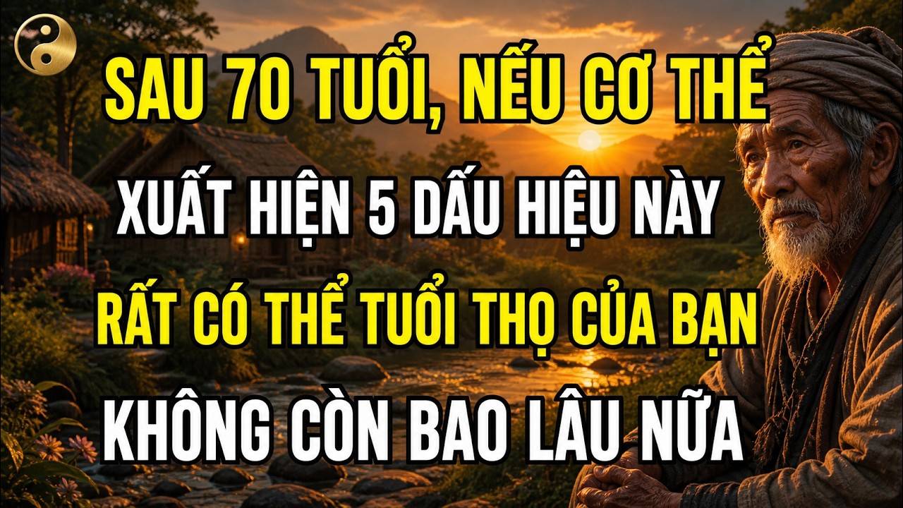 SAU 70 TUỔI, NẾU CƠ THỂ BẠN CÓ 5 DẤU HIỆU NÀY THÌ RẤT CÓ THỂ TUỔI THỌ CỦA BẠN KHÔNG CÒN NHIỀU NỮA