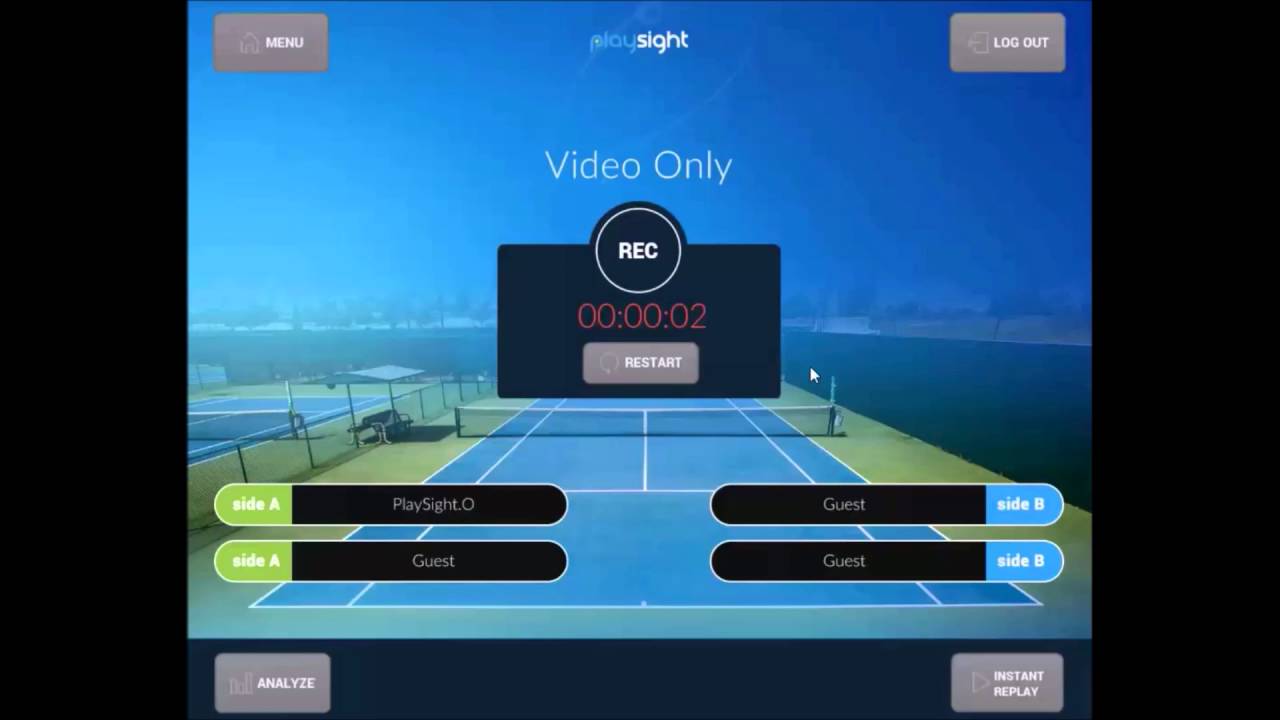 PlaySight Tennis - SmartCourt for Doubles Players