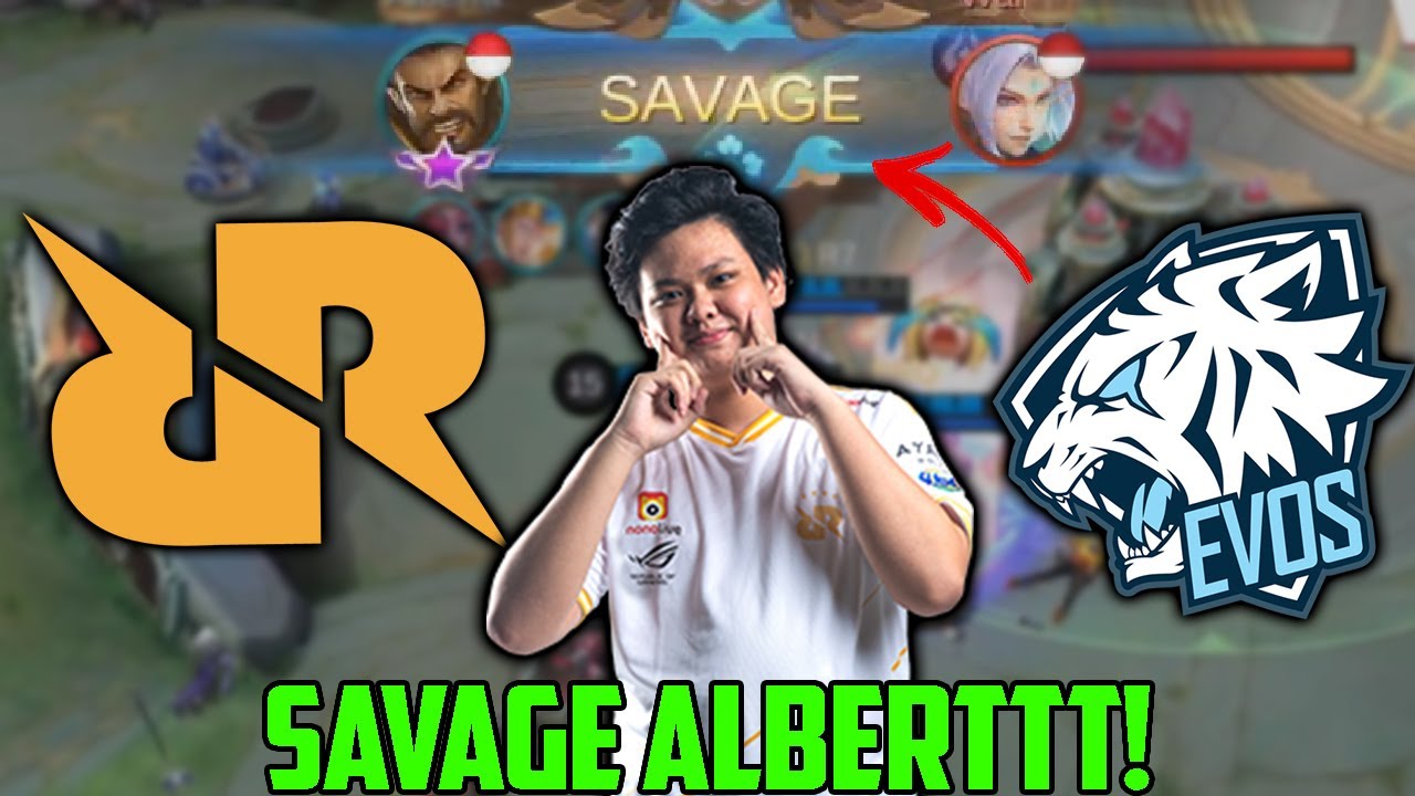 ALBERT SAVAGE !!! EVOS VS RRQ GAME 2 !!!! INI SERU BOSSSS!!!!