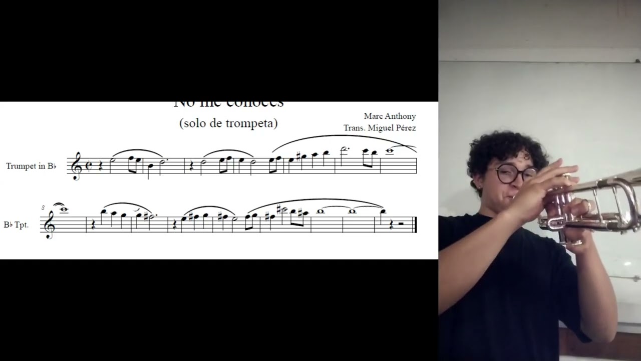 No me conoces ‐ Solo de trompeta (partitura)