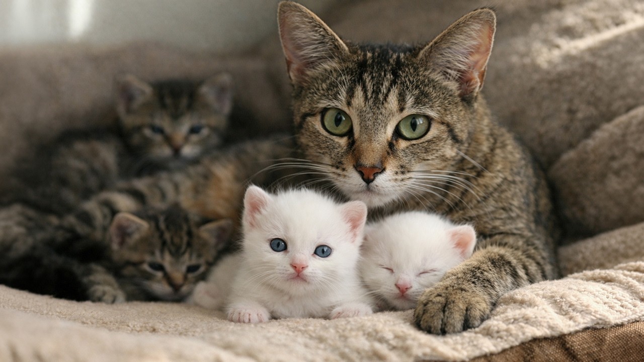A Stray Tabby Gave Birth to 2 Albinos—So I Refused to Let Them Split