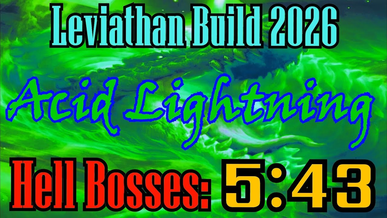 Hellslave: Leviathan Build 2026, Hell Bosses in 5:43. Inferno Difficulty. Acid Lighting. No exploits