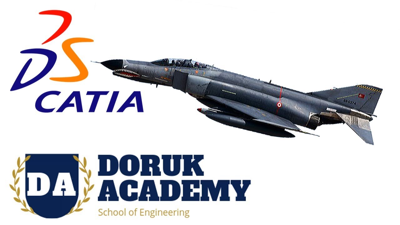 Catia Phantom F 4 American Jet U&ccedil;ağı Tasarımı #catiaeğitim #catiaturk #drkacademy
