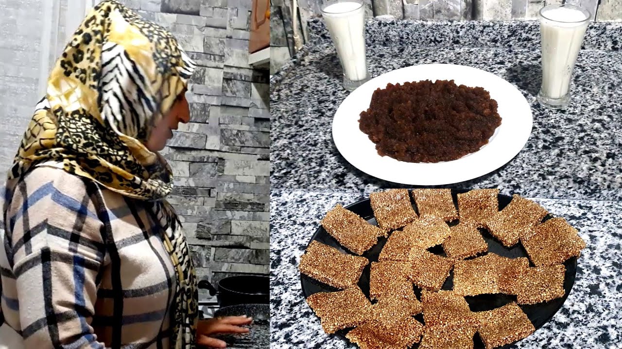 طريقة عمل عصيدة وسمسمية اكلة حلو كردي