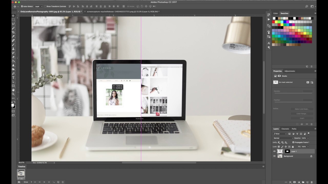 How To Create a Scrolling Website Animation In Photoshop