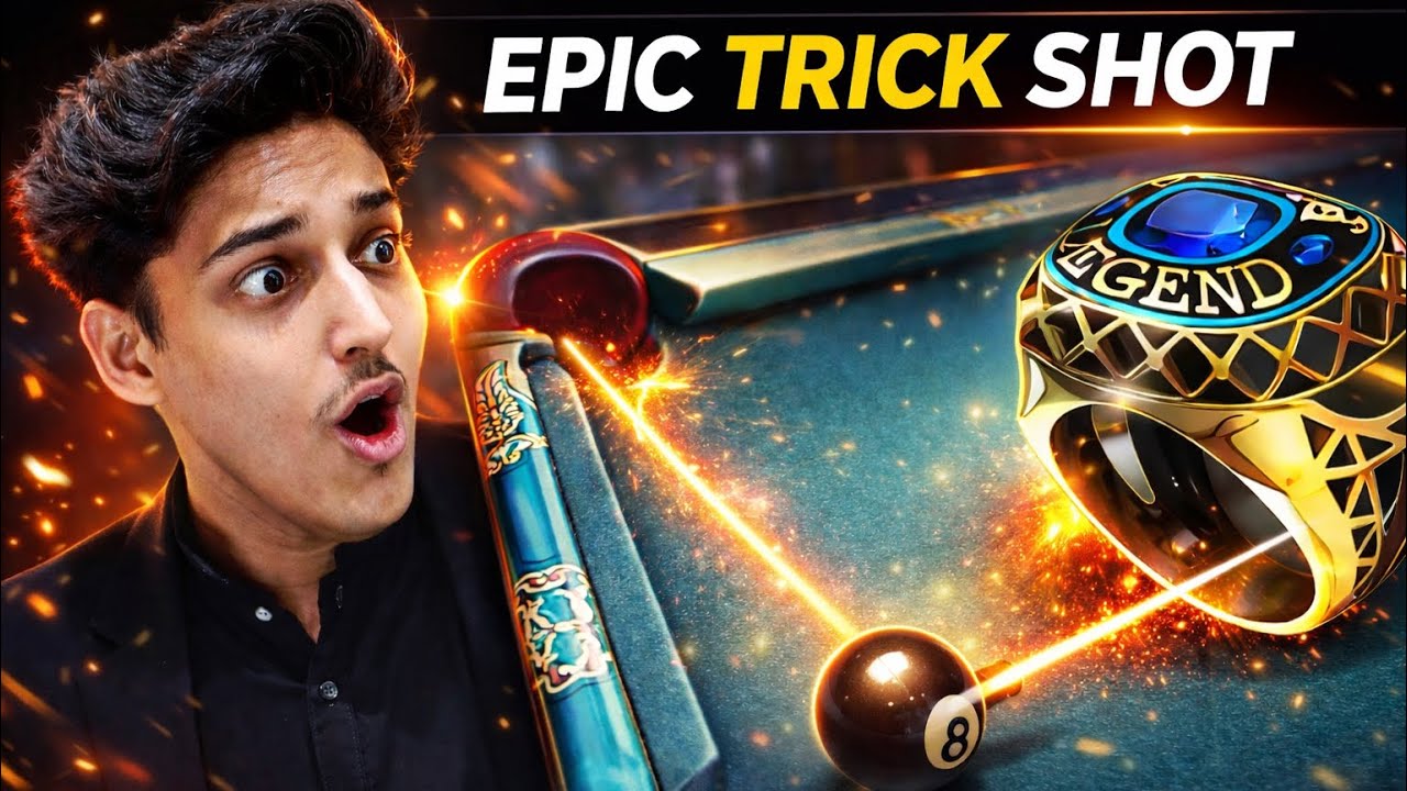 Paris Ring unlocked 💍 after this crazy EPIC trick shot 😱🎱