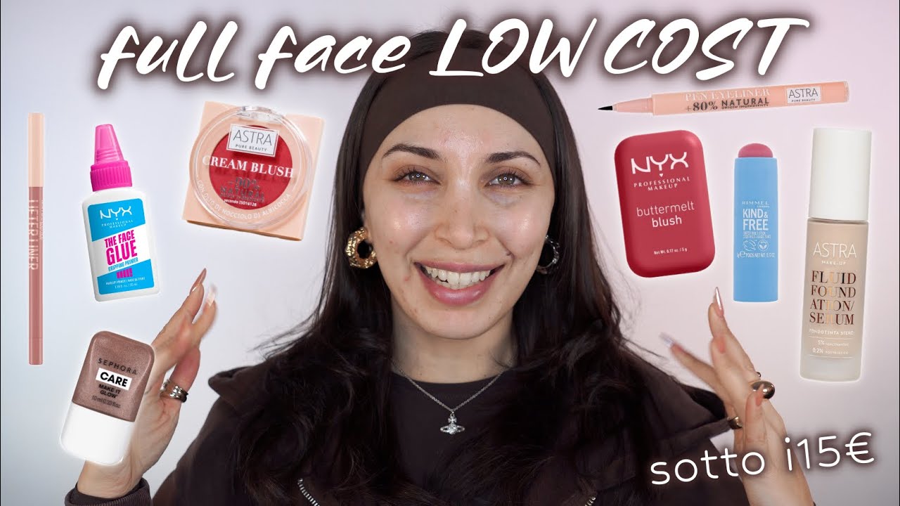 FULL FACE LOW COST 🤔 TUTTO SOTTO I 15€ 👀🩷 MelissaTani