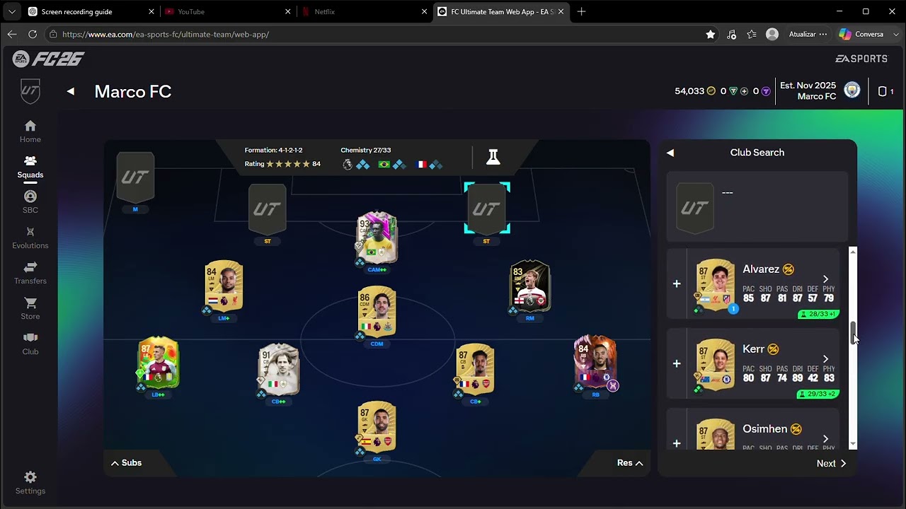 FC Ultimate Team Web App   EA SPORTS Official