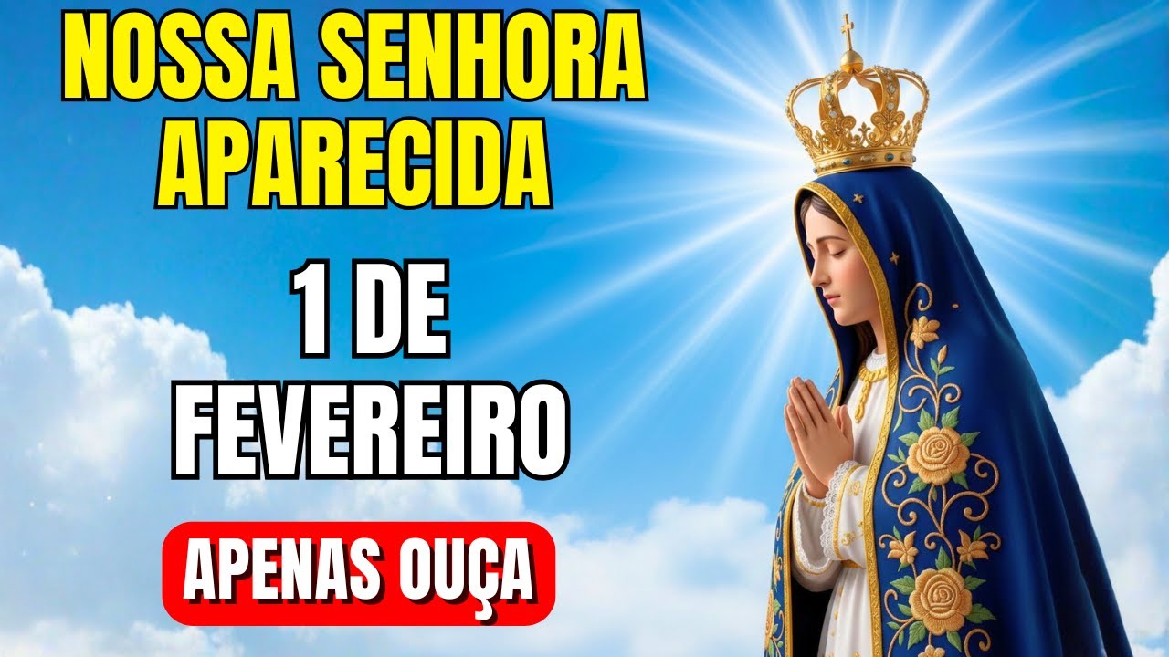 OUÇA AGORA Uma Única Oração a Nossa Senhora Aparecida Pode Mudar Seu Dia! Reze Comigo? Oração do dia