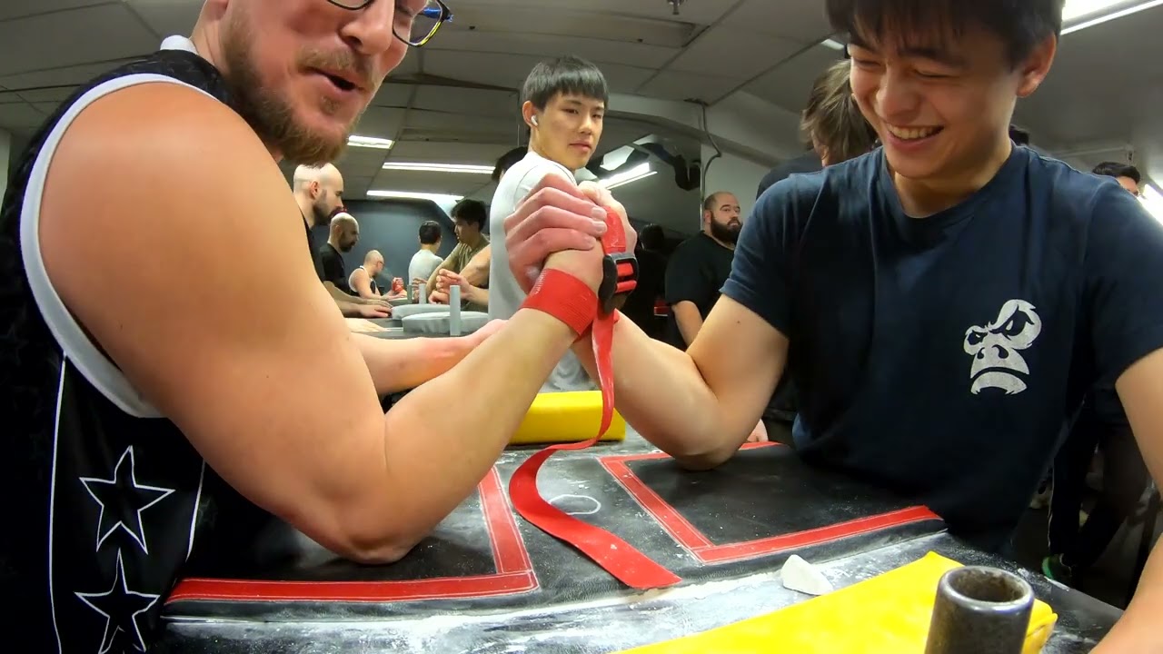 ARMWRESTLING WITH TWO CANADIAN NATIONAL CHAMPIONS. (P1)