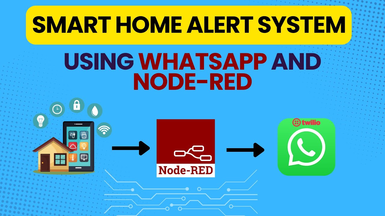 Node-RED & WhatsApp Project for Smart Home Alert system using Twilio