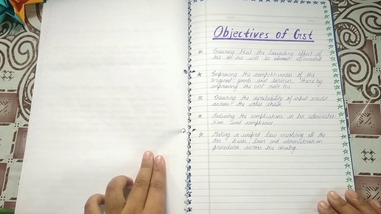Accounts project | GST {Goods and service tax} class 11 th