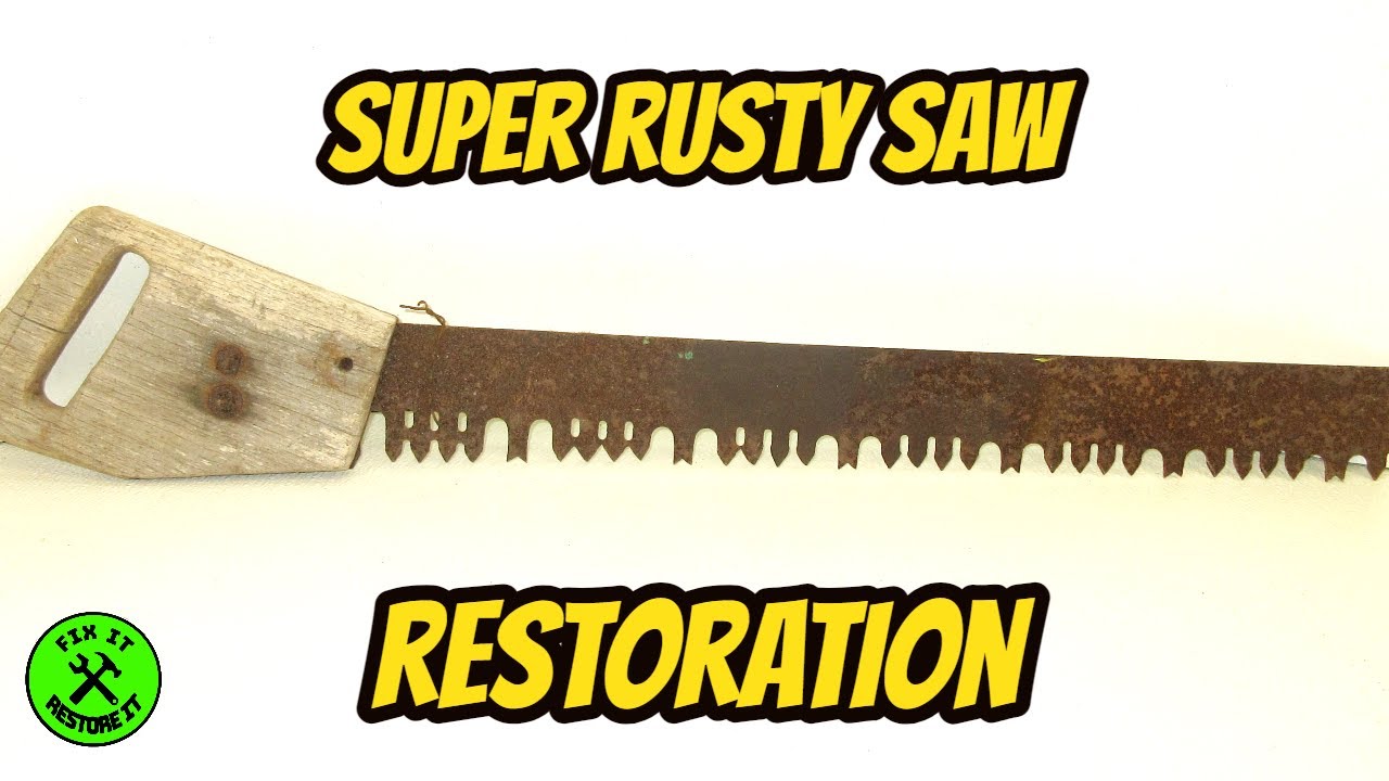 Restoration of Old rusty handsaw