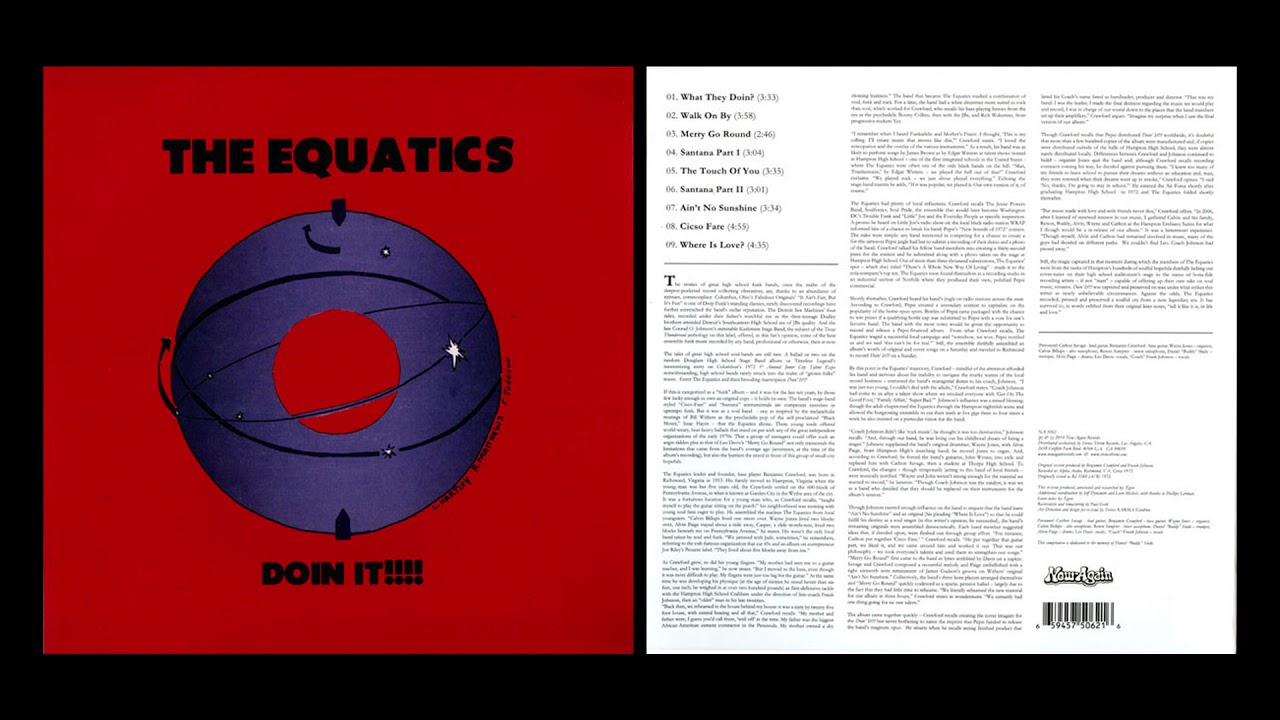 The Equatics - Doin It!!!! (1972)