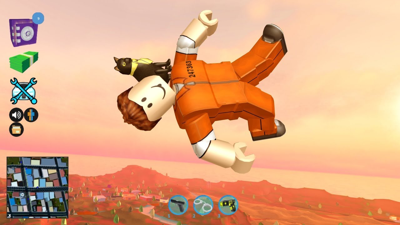 HILARIOUS JAILBREAK FLYING GLITCH IN ROBLOX
