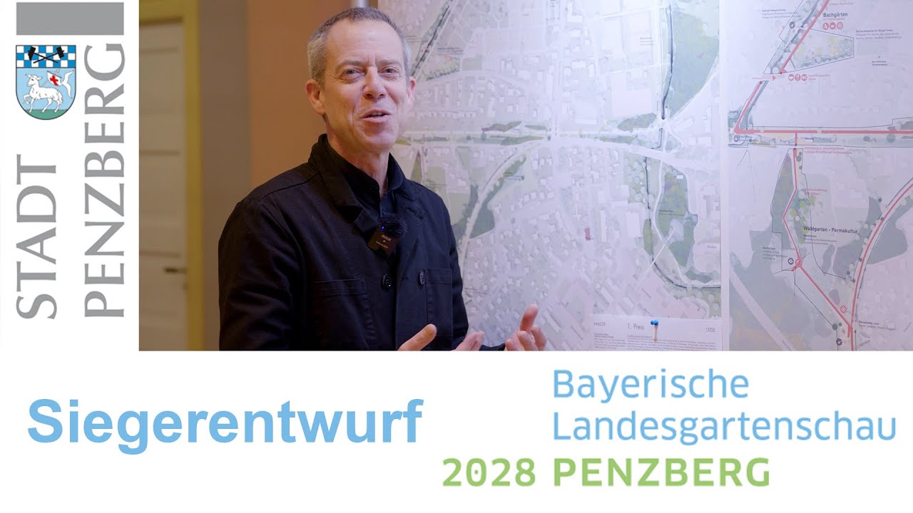 Vorstellung Siegerentwurf zur Landesgartenschau Penzberg 2028