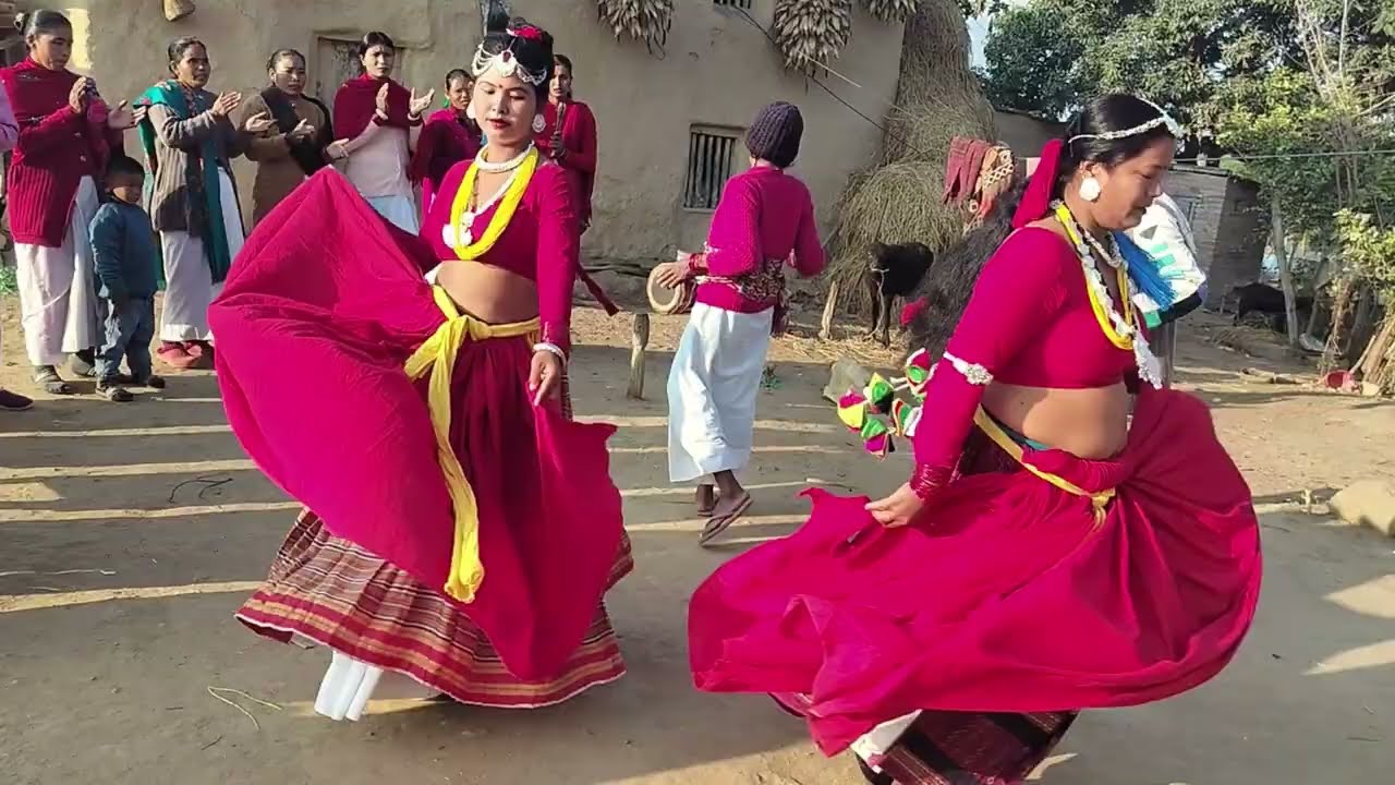Tharu  nach| Tharu maghi nach #happymakarsankranti #tharunach Tharu nacha Dangisharan 7 dang