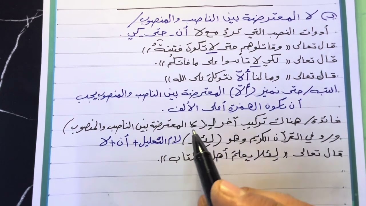 مراجعة النفي ( لا النافية)