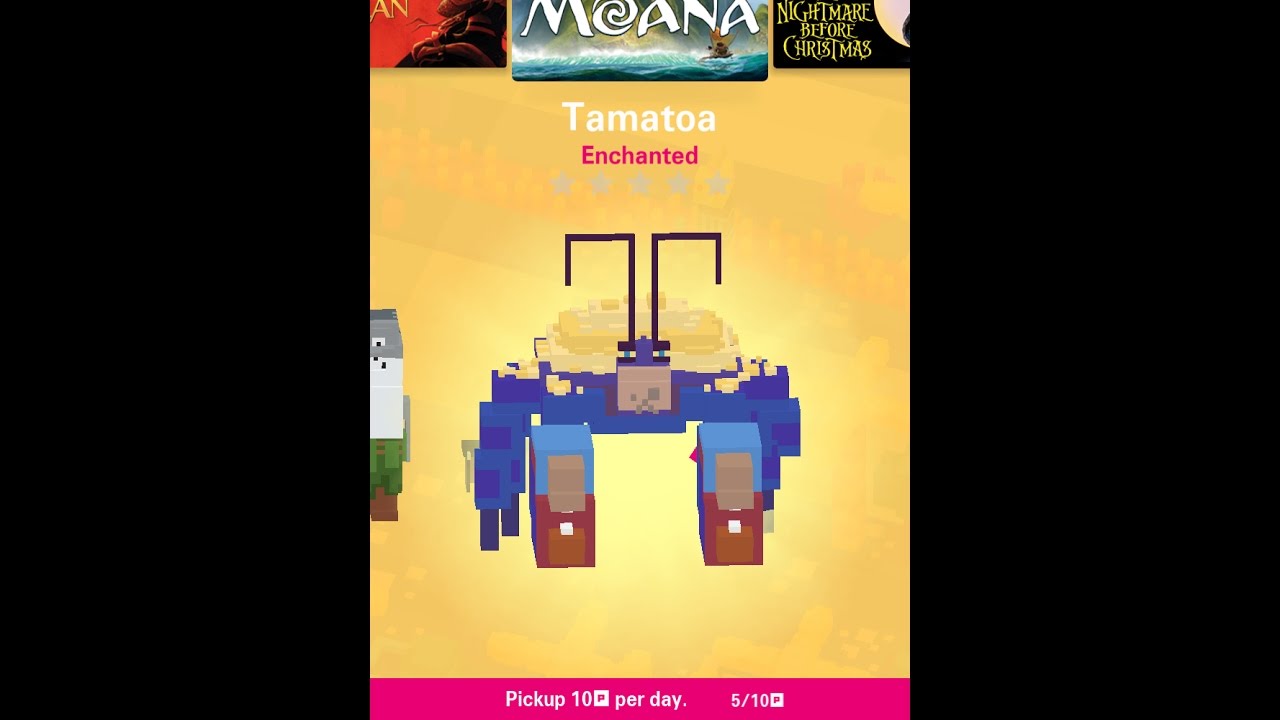 Disney Crossy Road - Eel and Tamatoa (Moana Weekend Challenge)