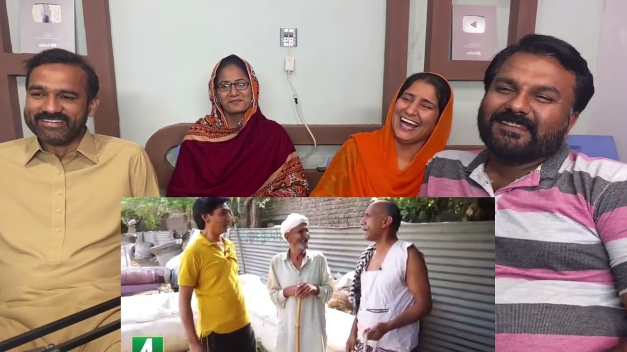 Reaction: Donkey's Hair Cut Saleem Albela & Goga Pasroori Full Comedy