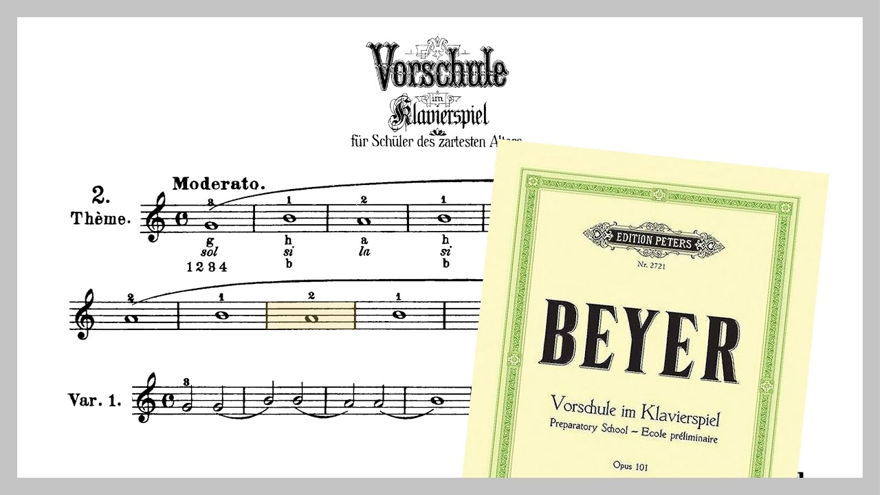 I was so proud to play this with my teacher!  (Beyer Elementary Method, No. 2, Op. 101)