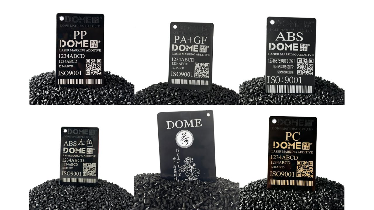 Laser Marking Additives for ABS POM PA66 PBT PC Molded Parts WIth Permanent White Laser Marking