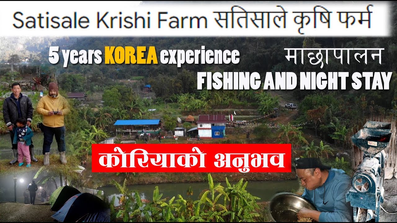 कोरिया अनुभबी माछा खान ल्याउन पाईने बस्ने व्यवस्था भएको फर्म Satisale Krishi Farm Kerabari Morang