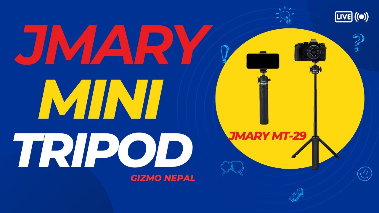 Jmary MT-29 Mini Extendable Tripod || Gizmo Nepal