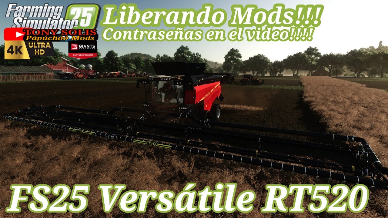 Gráficos Por IA (R.AG.E)  / Liberando MODS / FS25 Versatile RT 520 / Farming Simulator 25