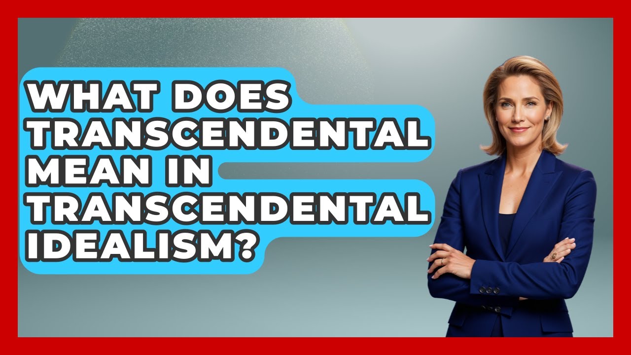 What Does Transcendental Mean In Transcendental Idealism? - Europe Through the Ages