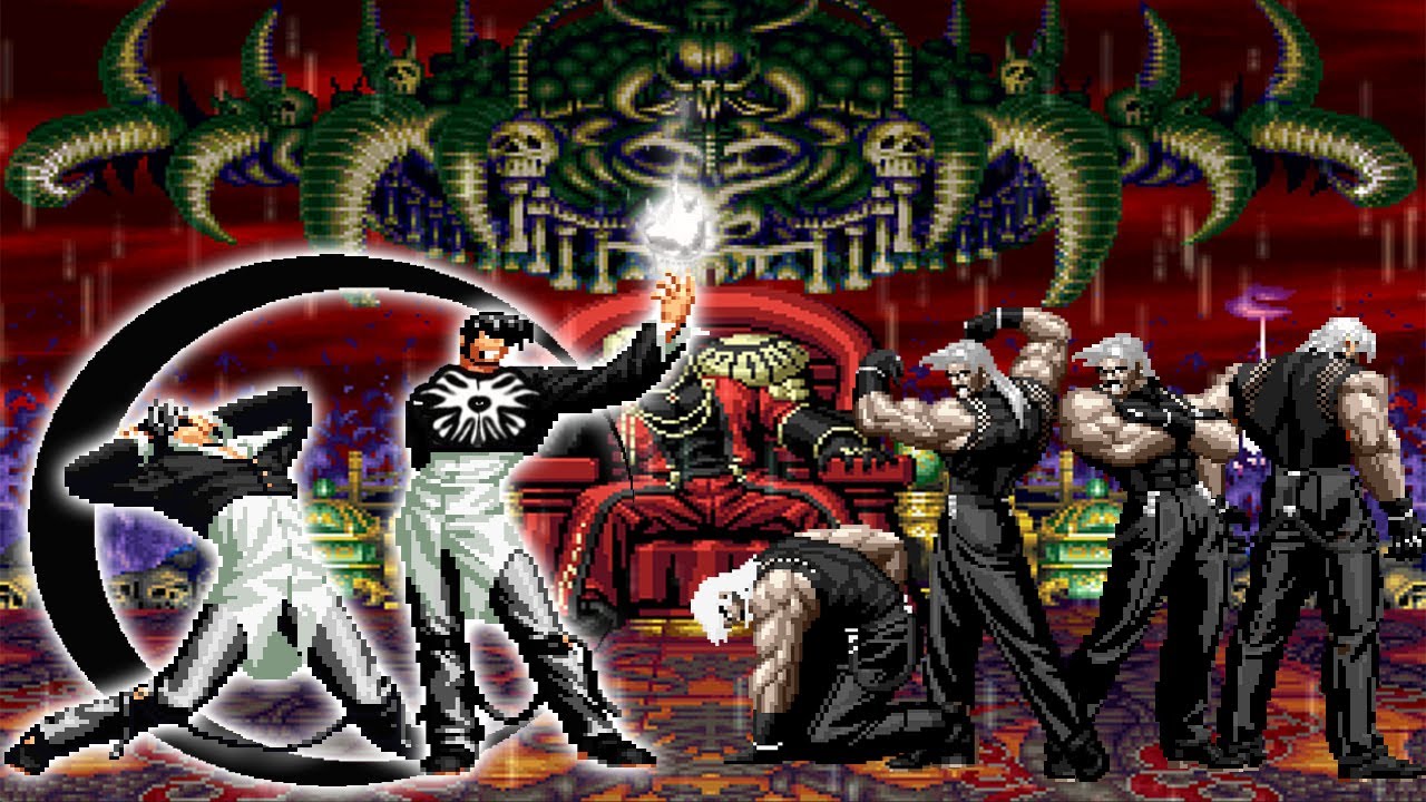 Iori CY & Orochi Iori CY (Updated) Vs Archimonde Team | .M.U.G.E.N.