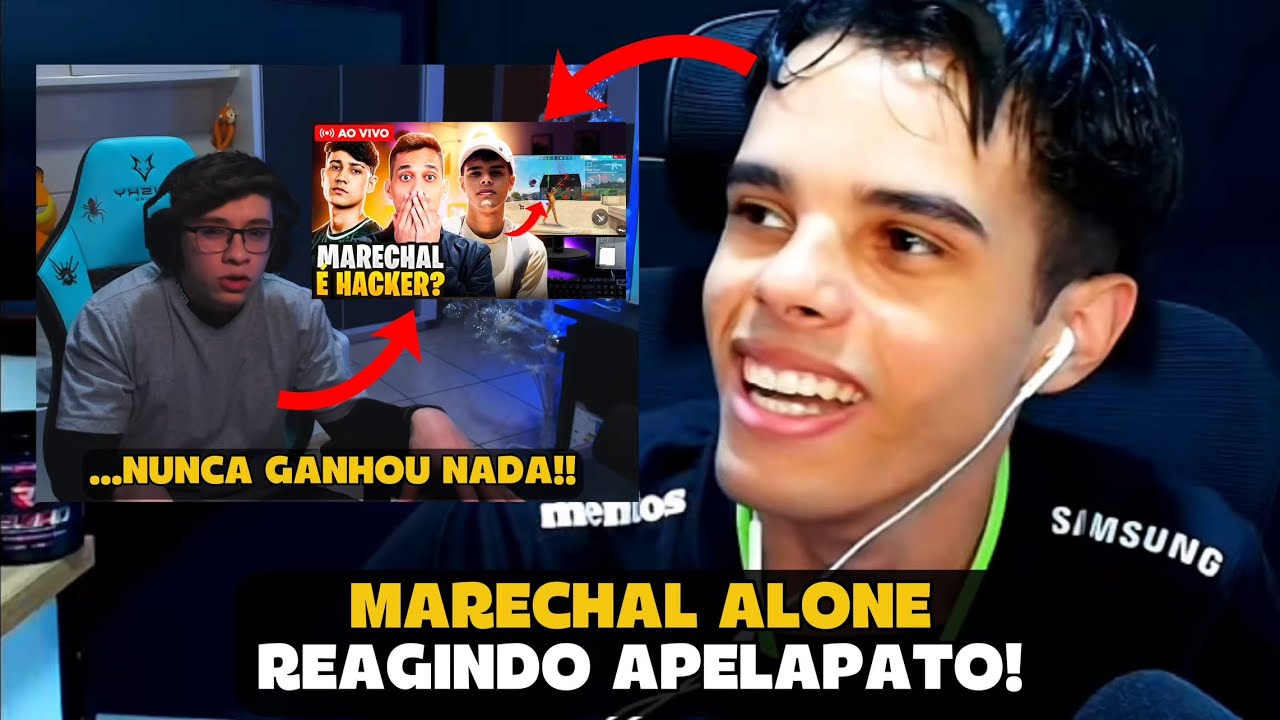 MARECHAL REAGIU APELAPATO REAGINDO ELE NA CASA DO ELGATO! FREE FIRE - MARECHAL HIGHLIGHTS