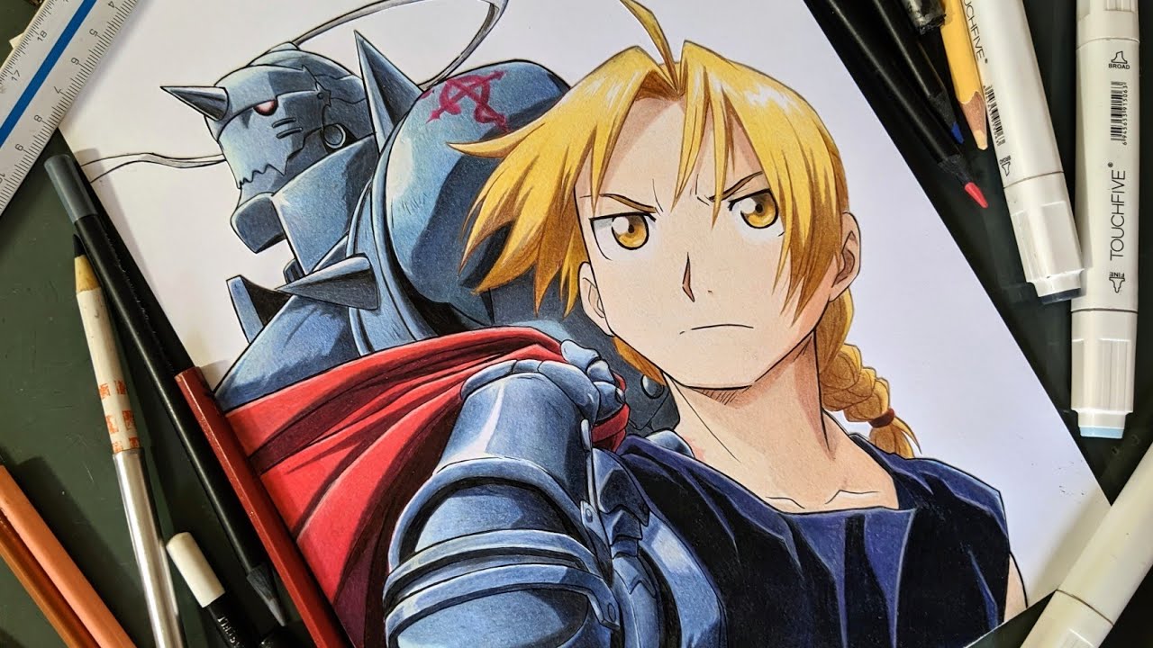 Speed Drawing Edward and Alphonse Elric | Fullmetal alchemist - 鋼の錬金術師