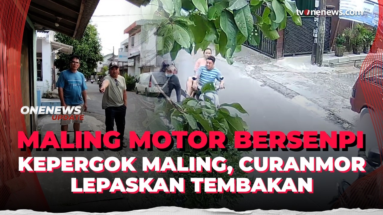 Berlagak Bak Tamu, Curanmor Lepaskan Tembakan Dua Kali saat Dikejar | OneNews Update