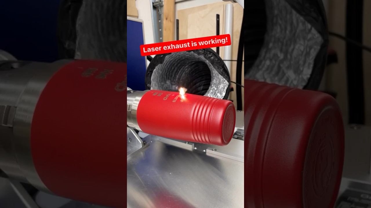 So nice to have laser exhaust in the shop