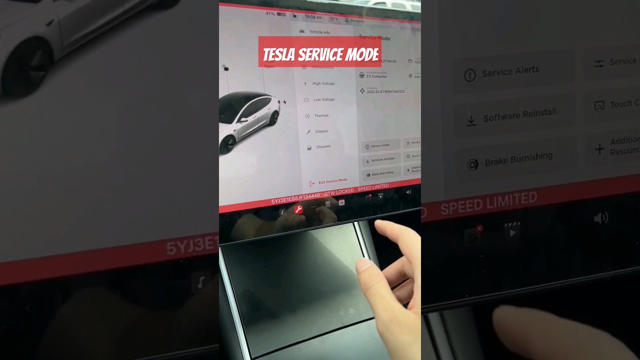 How to put your #Tesla into Service Mode