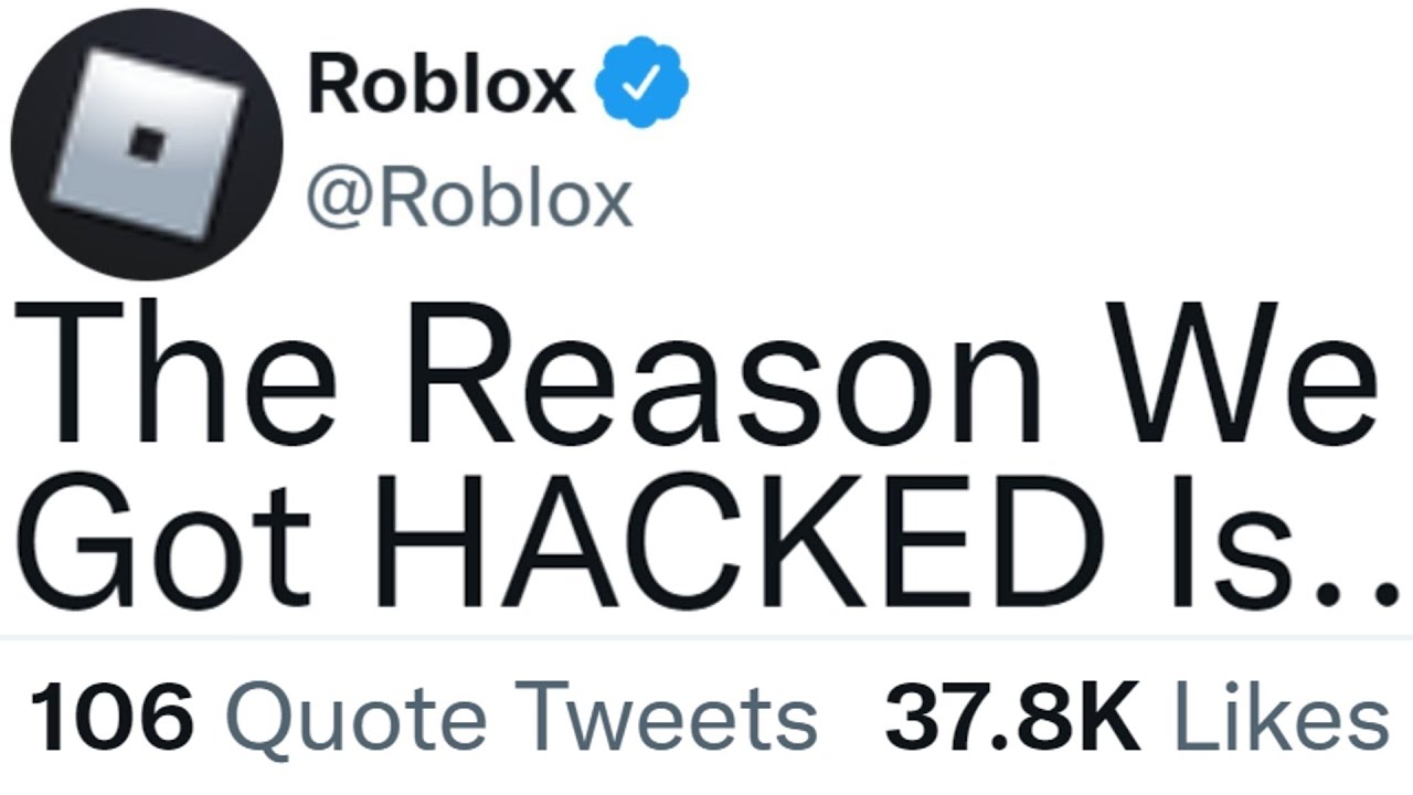 The Reason Roblox Got HACKED...