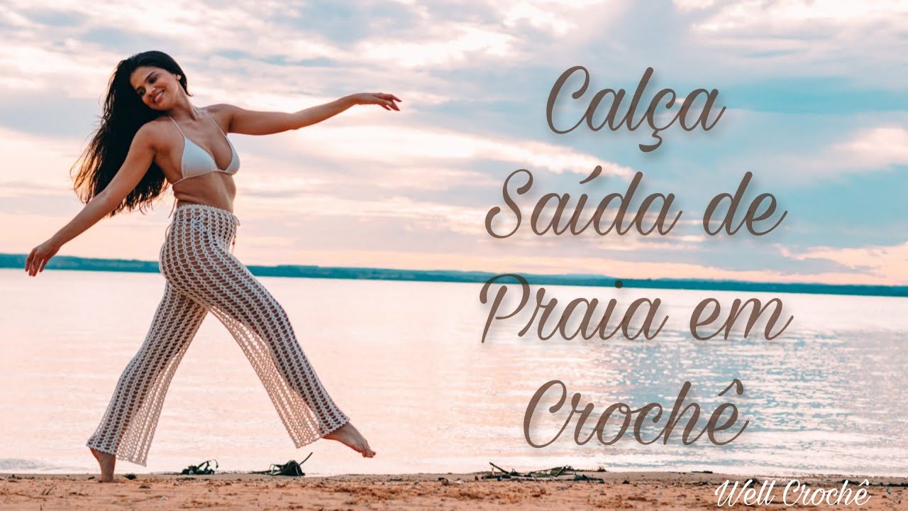 Calça Saída de Praia em Crochê