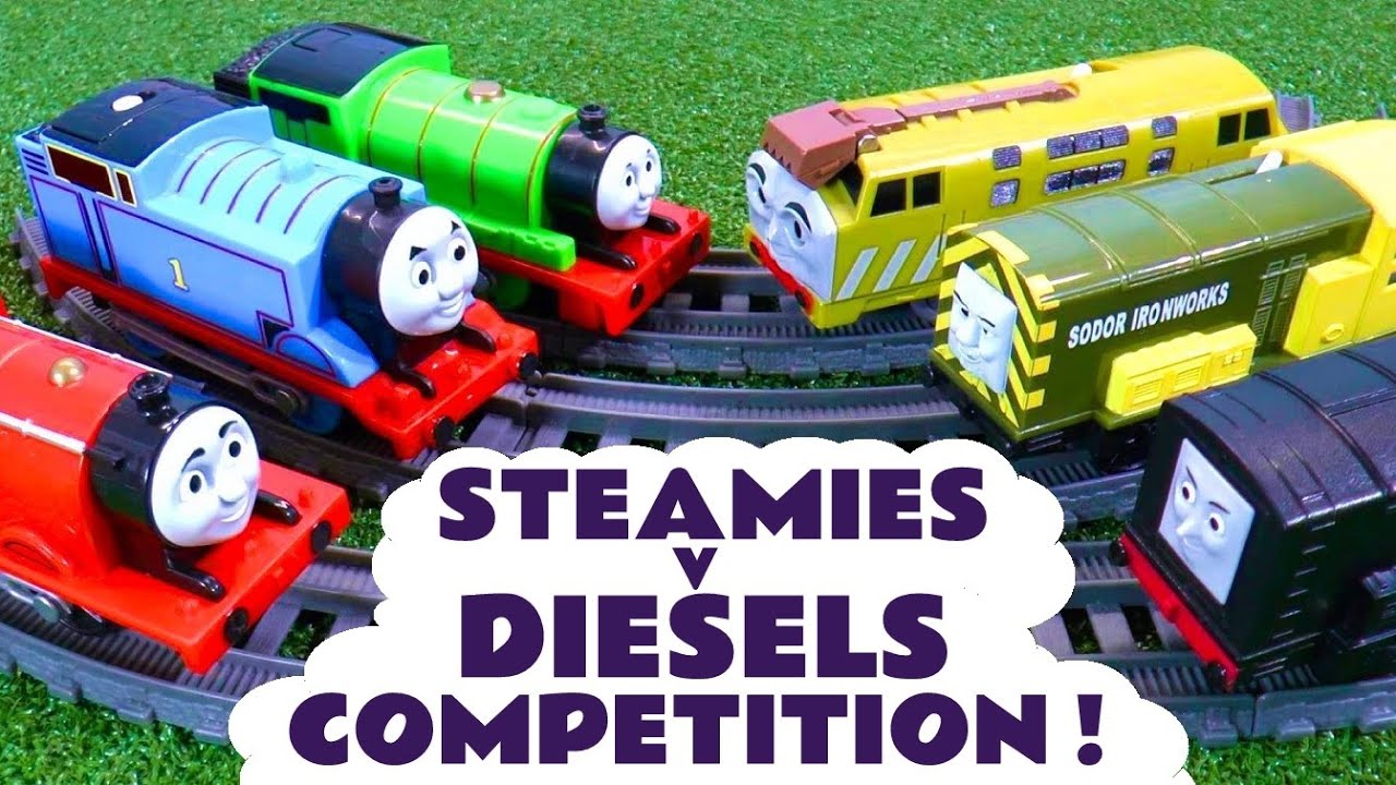 Thomas and Friends Steamies v Diesels Competition Story