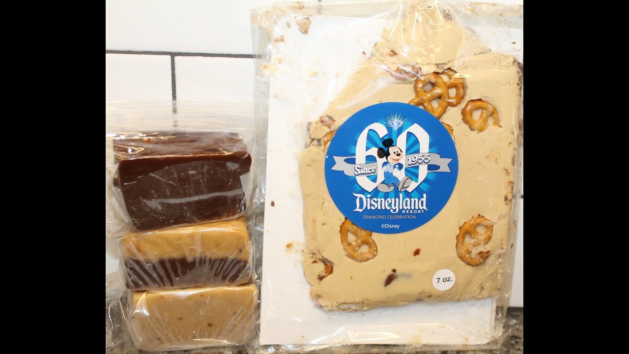 Disneyland Treats: Peanut Butter Pretzel Bark, Rocky Road, Maple Nut & Chocolate PB Fudge Review