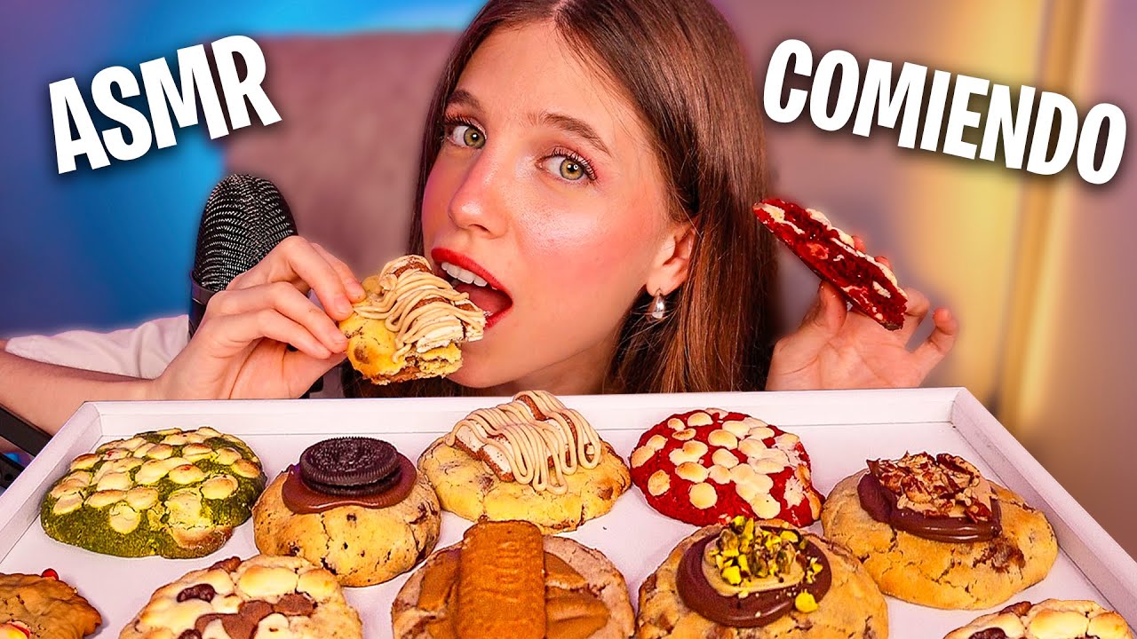 ASMR COMIENDO MUCHAS GALLETAS CRUJIENTES 🍪🍫 Mouth Sounds relajantes hasta que te duermas profundo 🌙