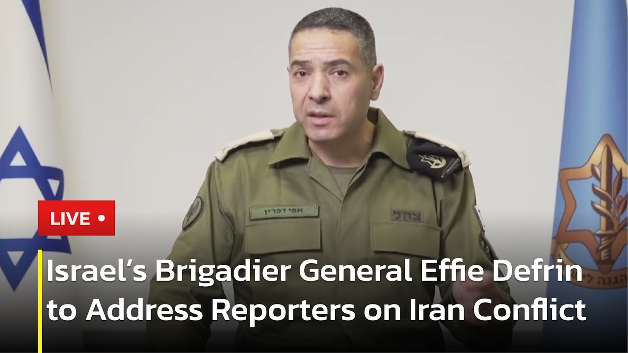 🔴LIVE: Israeli Army Spokesperson Brig. Gen. Effie Defrin to Brief Media on Iran Tensions | AC11P