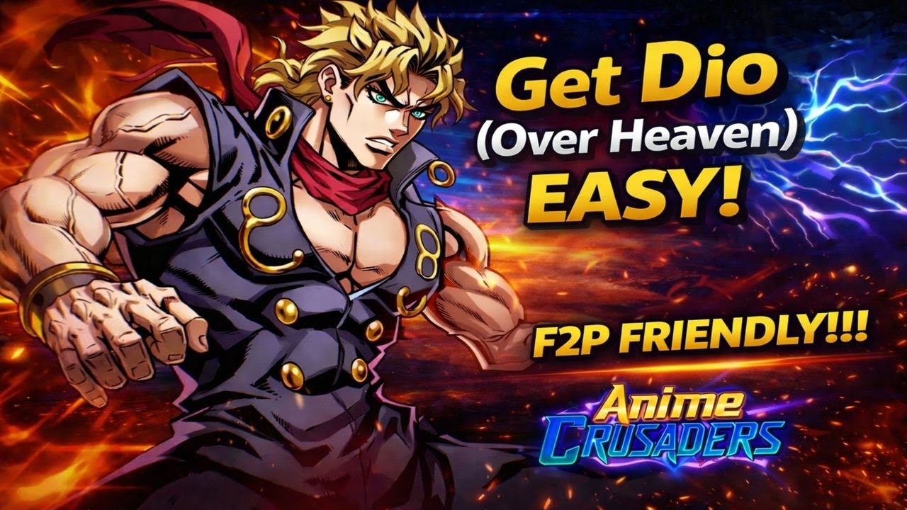 Get Dio (Over Heaven) EASY in Anime Crusaders! 🔥 F2P Units + Informaal Frog Macro